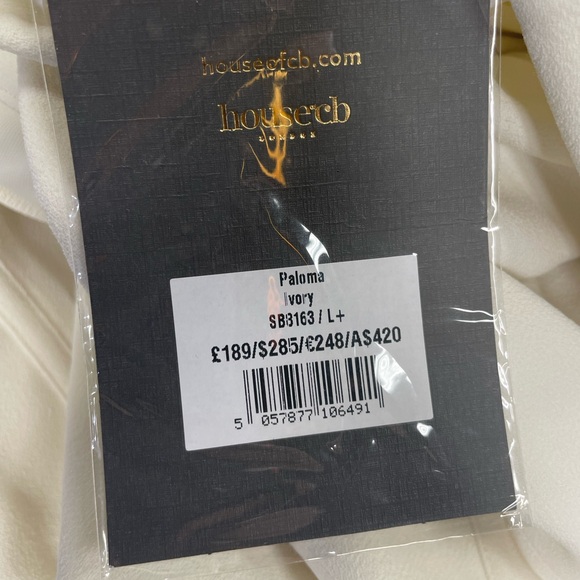 House of CB PALOMA Ivory Corset Maxi Dress - Picture 9 of 9